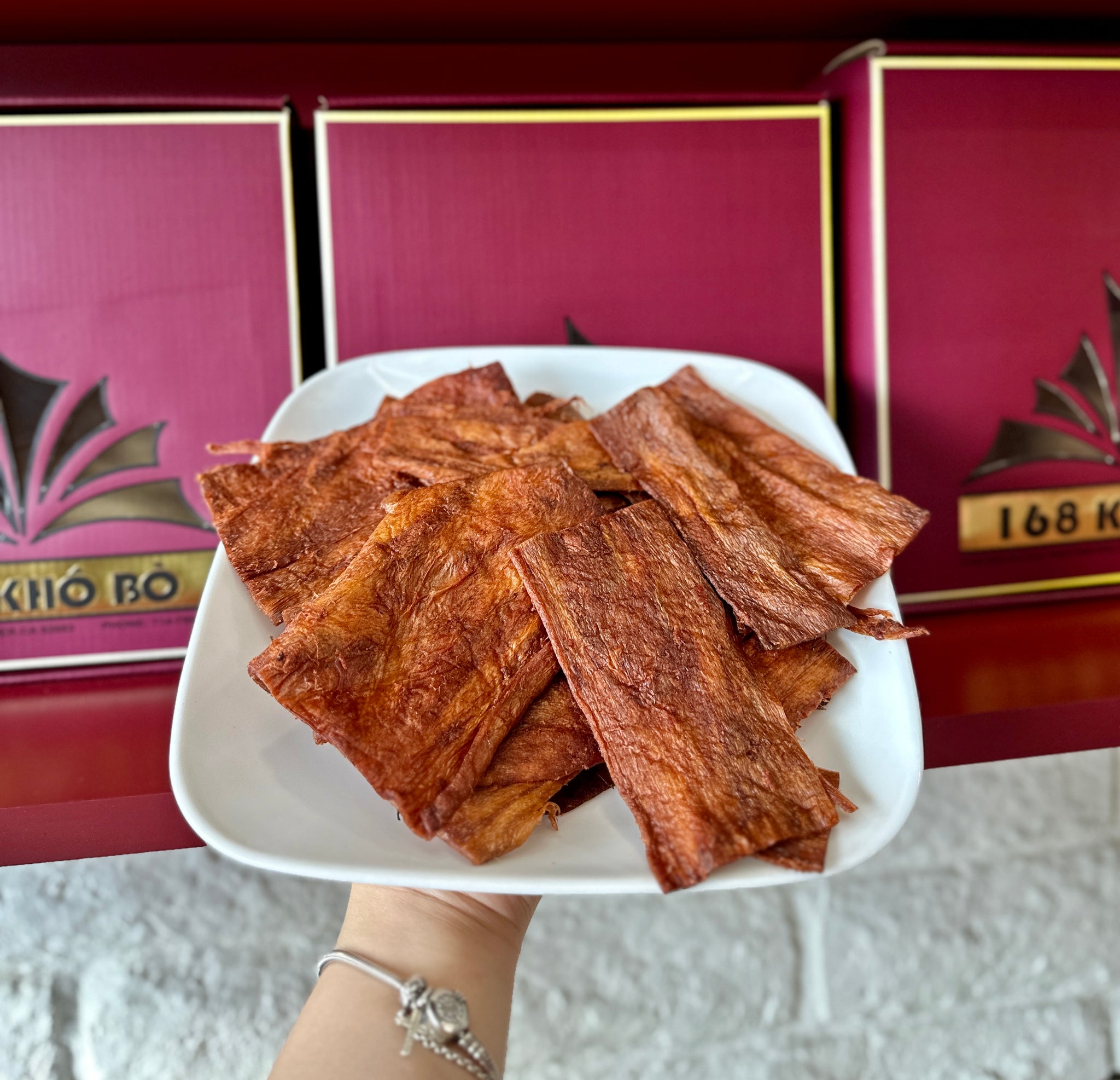 Khô bò chay BBQ