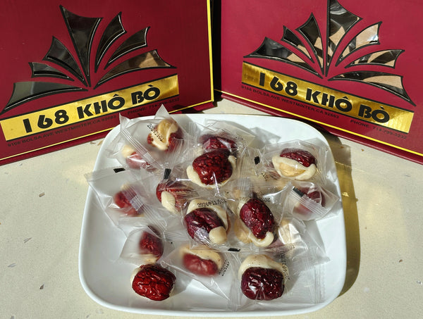 Táo đỏ kẹp sữa hạt