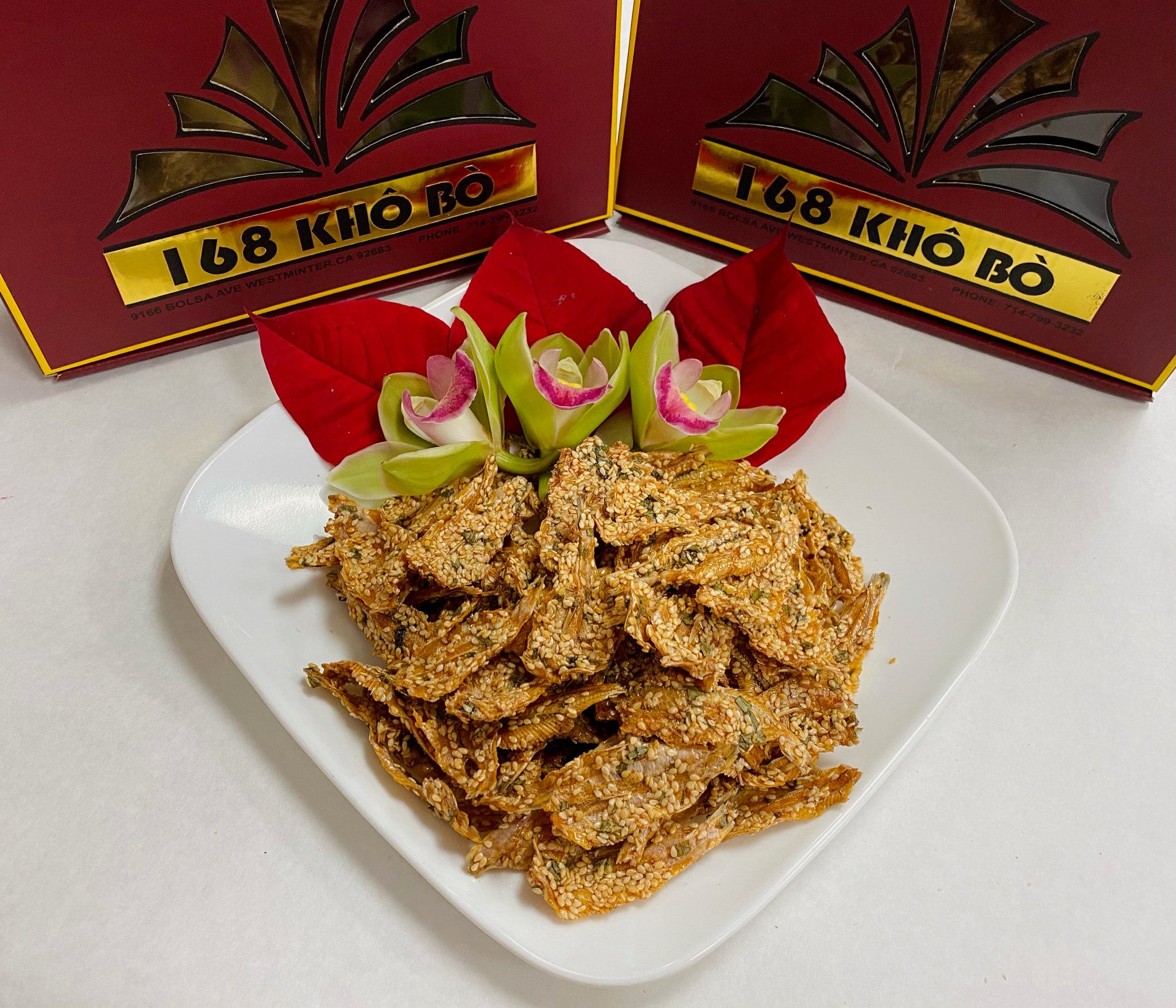 Cá Mai sấy mè giòn không cay