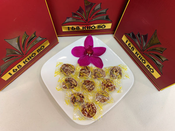Kẹo chuối cuộn đậu phộng